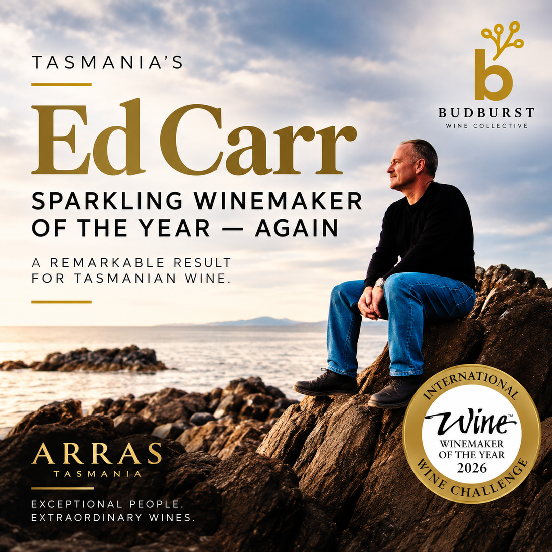 ED CARR DOES IT AGAIN — WORLD’S BEST SPARKLING WINEMAKER