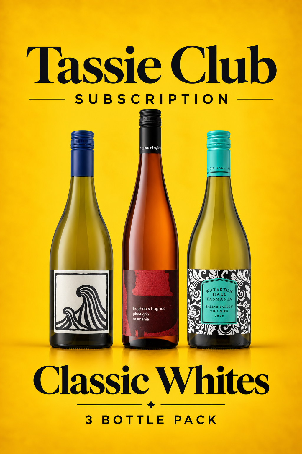 Tassie Club Classic Whites 3 Pack – Quarterly Wine Subscription
