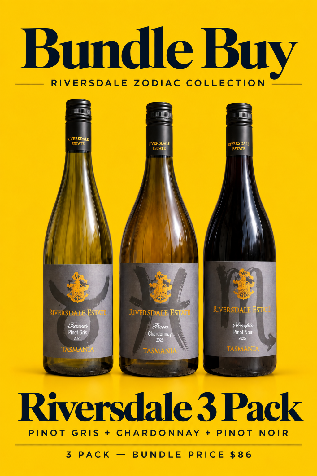 Riversdale Zodiac –Tasmanian Mix & Match 3pk